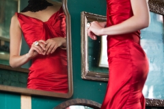 Red Dress in Mirror